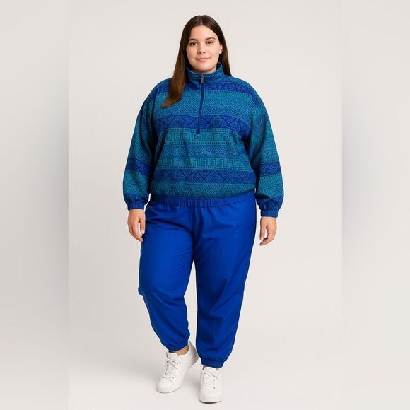 Vintage FU DA Silk international granny, core tracksuit XL, wind suit - Picture 1 of 8